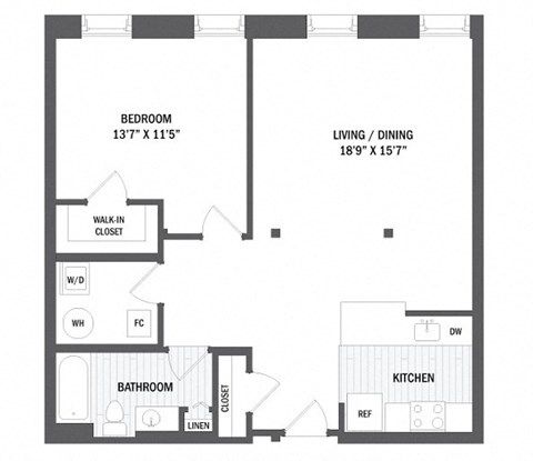 A7 Floor Plan at Windsor Radio Factory, Melrose, MA, 02176